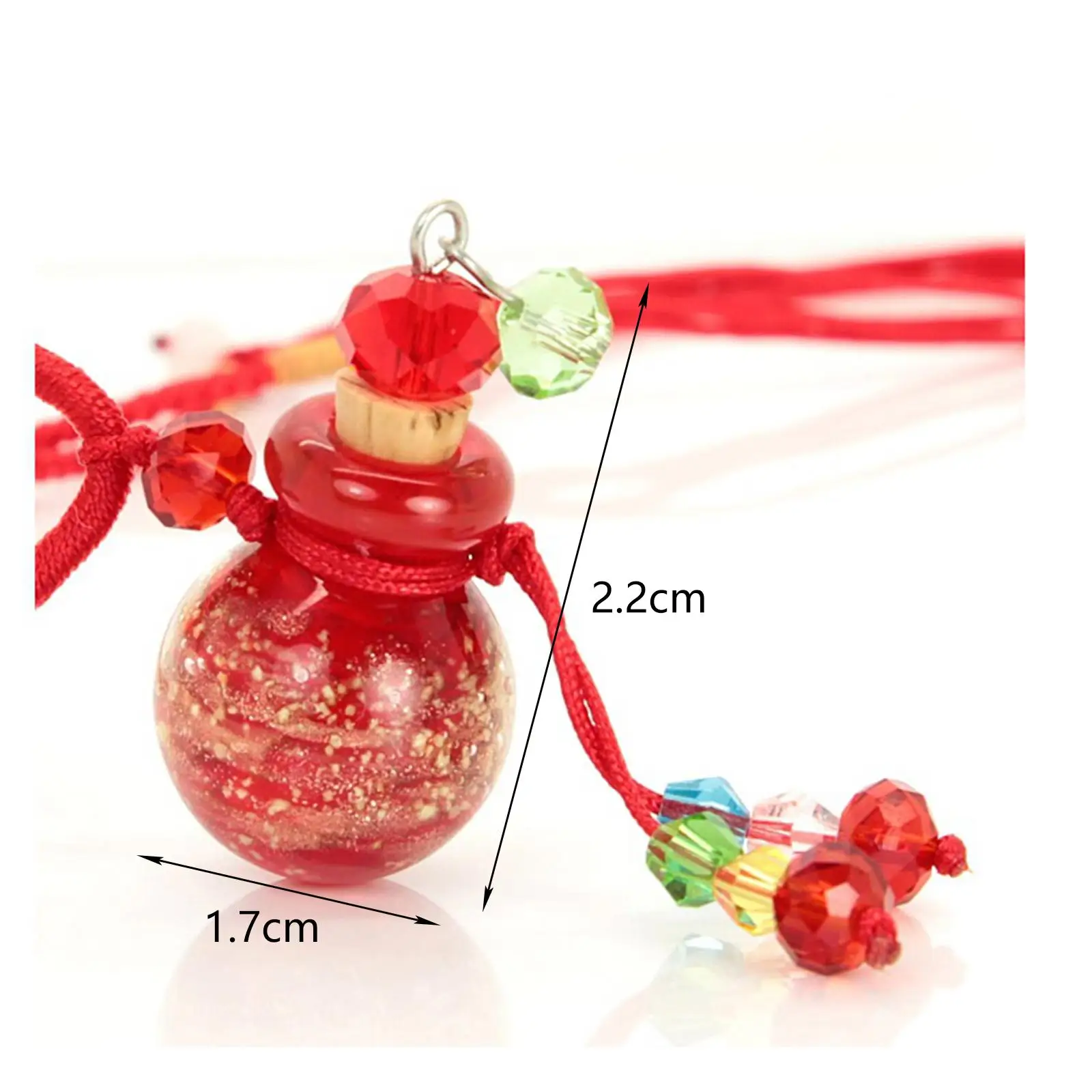 Essential Oil Pendant Necklace Glass Fragrance Diffuser Mini Bottle Refillable Jewelry for Women Party Office Gifts