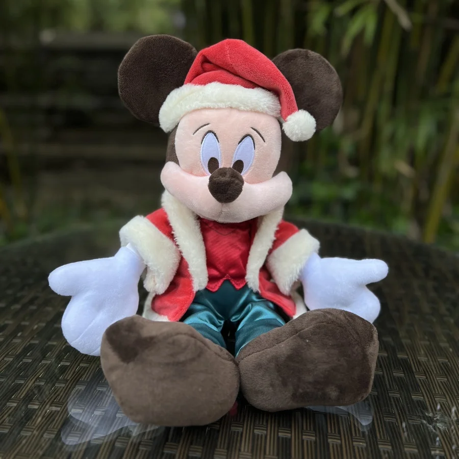 Disney Mickey Minnie Plush Dolls Anime Limited Minnie Dolls Christmas Ornaments Stuffed Toys Christmas Series Doll Child Gift