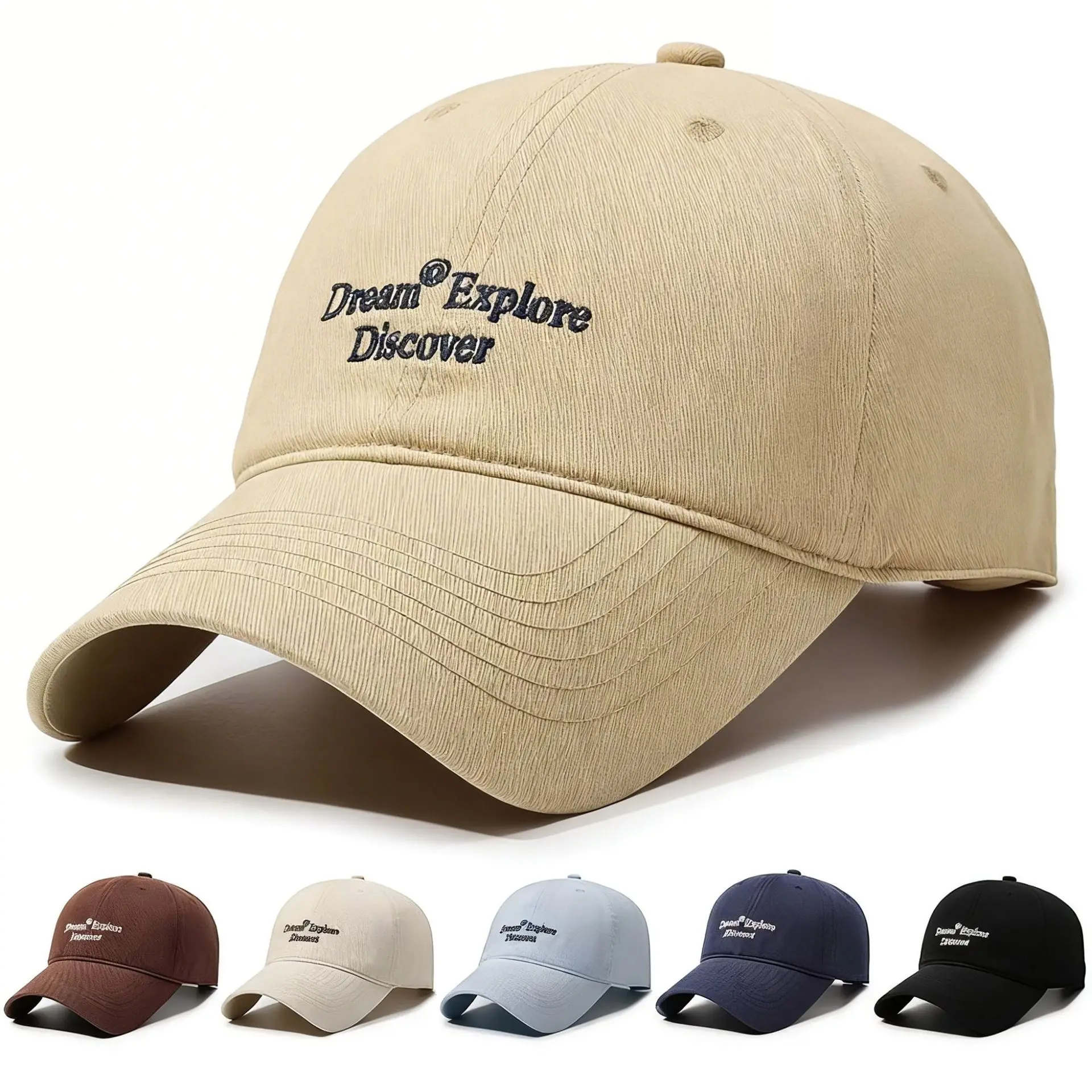 Letter Embroidered Baseball Cap Men's and Women's Fashion Casual Hat Daily Commuting Cap Outdoor Shade Sports Sun Hat