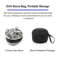 Camping Tourist Burner 8800W Gas Stove Cookware Portable Furnace Picnic Barbecue Tourism Supplies Outdoor Recreation