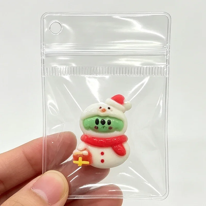 20-100pcs PVC Jewelry Storage Self Sealing Bags Handmade DIY Transparent Bag Side Punched Chain Bag Anti Oxidation Bags