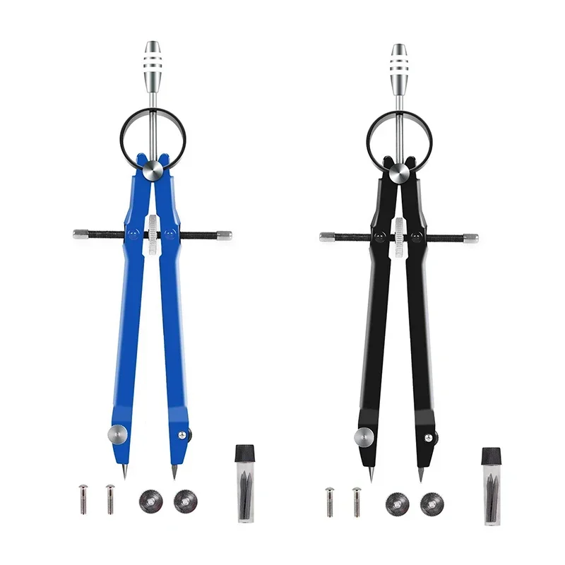 1PC Professional Compass Geometry Set with Lock Math and Precision Compass Metal and Durable for Solid and Plane Precis