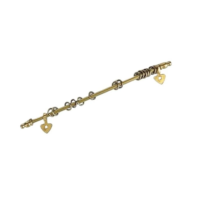 クラフトモデルのプロジェクトシーン設定のための現実的な詳細を備えた1/12ドールハウスモデル用のゴールデンミニチュアカーテンロッド