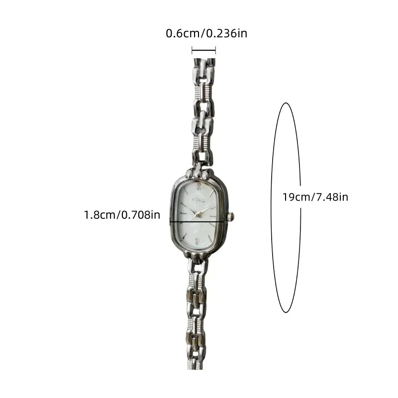 Orologio da donna al quarzo con quadrante strutturato conchiglia verde argento di nuova moda Orologio da polso da donna elegante piccolo quadrato Orologio regalo per amante Reloj