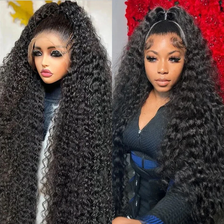 30 40 Inch Deep Wave 13x6 13x4 Lace Front Human Hair Wig 200% Remy Curl 360 Full Lace Frontal Wig Human Hair For Black Women