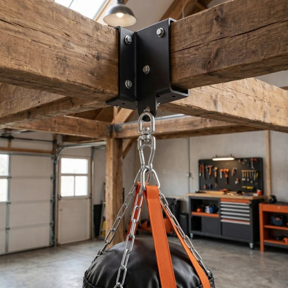 Duty Heavy Duty Unching Bag Hanger 360 Degree Rotation Sturdy Boxing Bag Hanger Versatile Heavy Bag Beam Mount Aerial Yoga