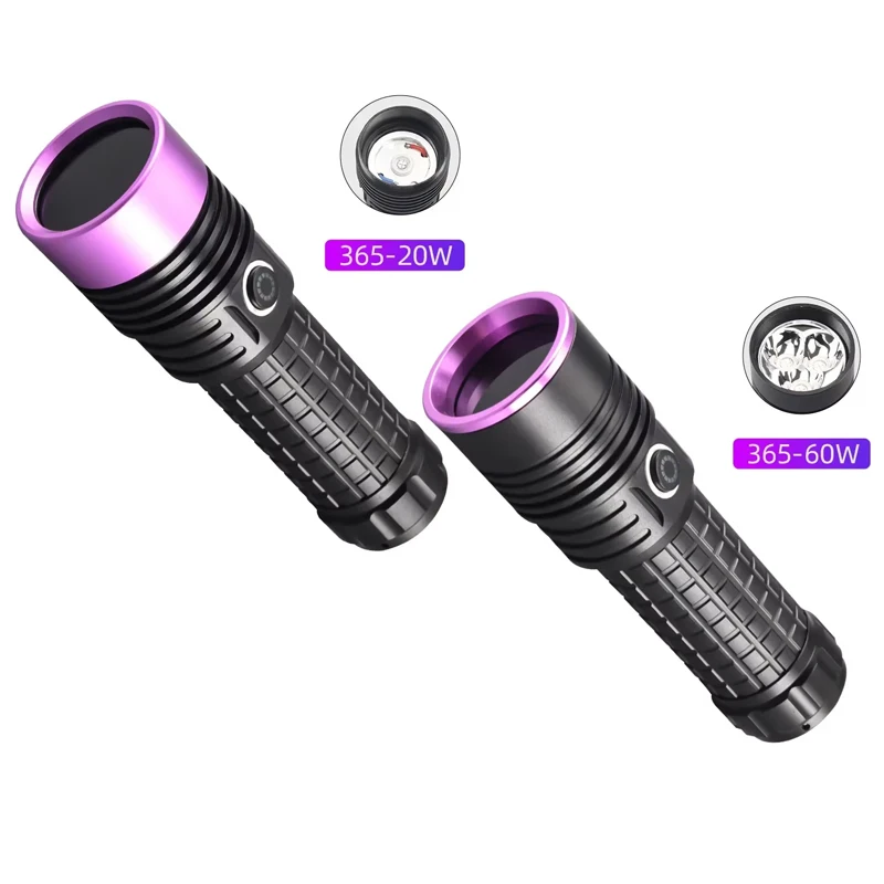 

UV Black Light 365nm Woods lamp USB Rechargeable Filtered LED Ultraviolet Flashlight Pet Pee Urine Rocks Gem Money Detector