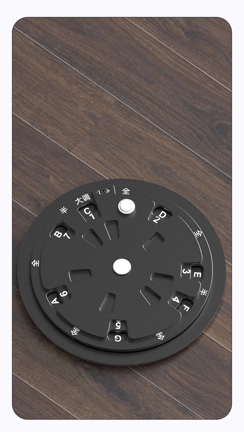 Circle of Fifths Wheel Metal Melody Tool with Guitar Chord Chart Guitar Chords Music Theory Disc for Piano/Guitar Learning Tool - view 4