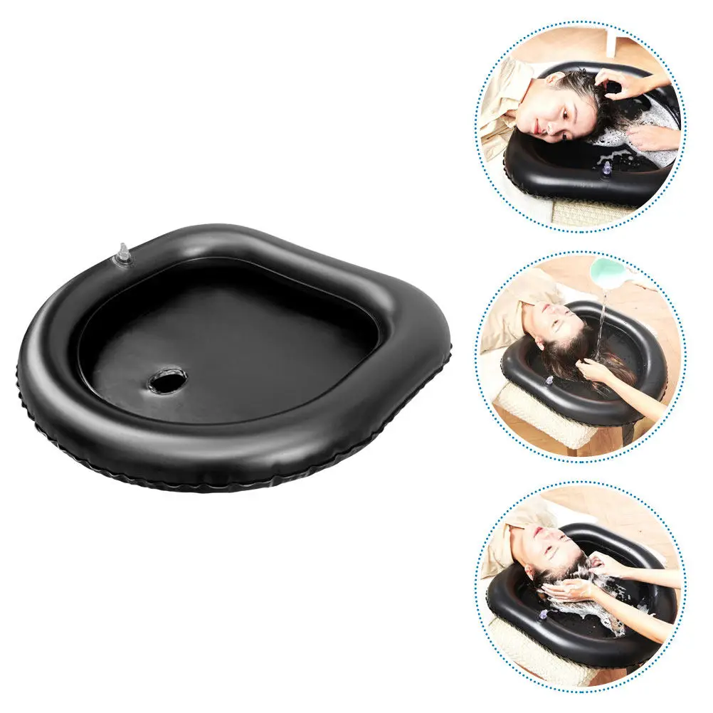 Inflatable Hair Washing Basin Portable Shampoo Tray Bedridden Shampoo Holder for Elderly Disabled Patients Home Nursing Aid