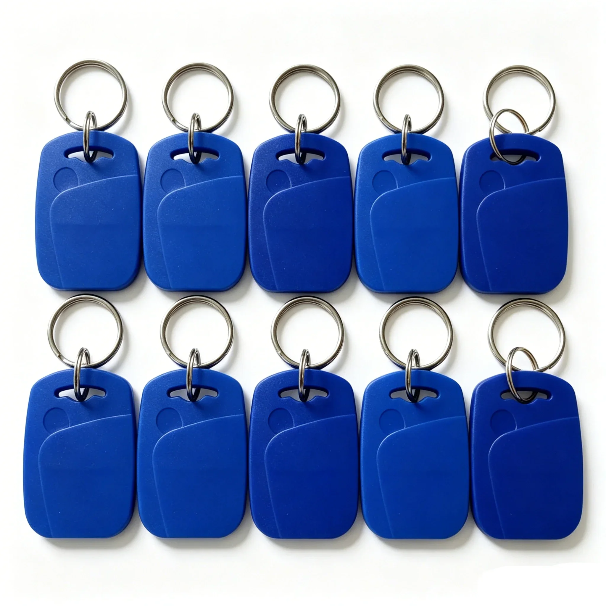 10pcs 2 In 1 Dual Chip Frequency RFID Keyfob 125KHZ T5577 +13.56MHZ UID Rewritable Composite Access Control Key Tags IC+ID