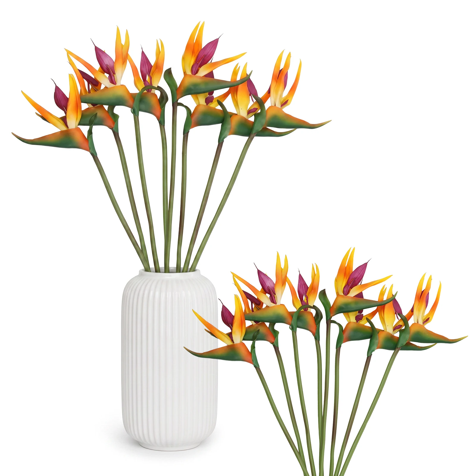 Bird Paradise Strelitzia - 8 Pcs Artificial Bird of Paradise