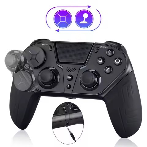 Wireless Bluetooth Controller for PS4 Game Console Gamepad for Android / Iphone / PC Joystick Controle With Turbo Function