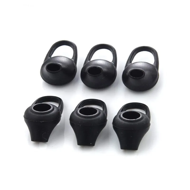 INOOMP 10 Ganci Auricolari Antiscivolo In Silicone – Coperture Per Auricolari Sportivi, Punte Di Ricambio Universali, Nere