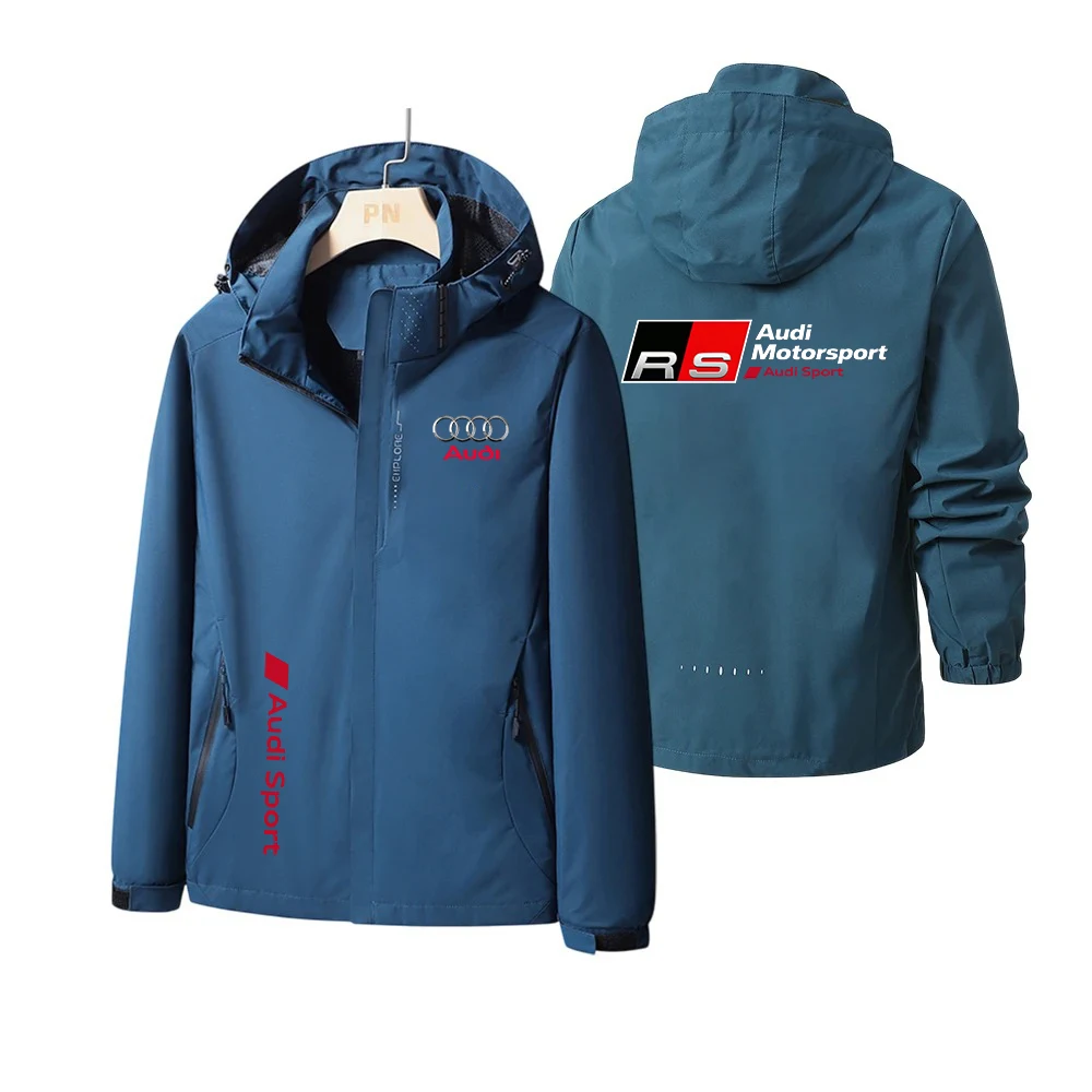 The Men's and Women's Casual Zip-Up Sports Jacket for Audi Team, a Windproof Outdoor Racing Jacket, Will Be Dispatched Quickly. - view 2