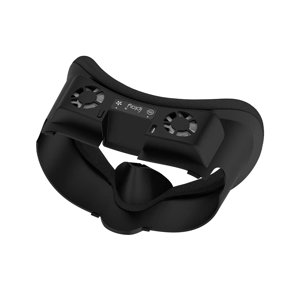 For Meta Quest 3 Air Circulation Face Cover With Cooling Fan and RGB light VR Headset Replacement Facial Interface Mask