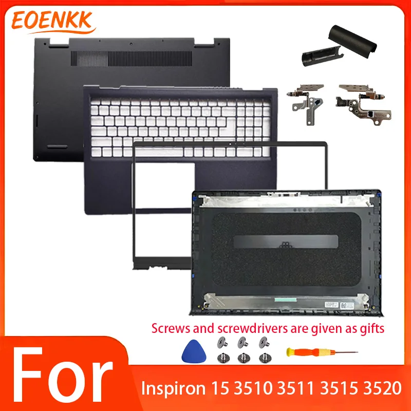 Full Set Housing Compatible with Inspiron 15/ Vostro 15 3510 3511 3515 3520 - Includes Back Cover Bezel Palmrest Bottom Case