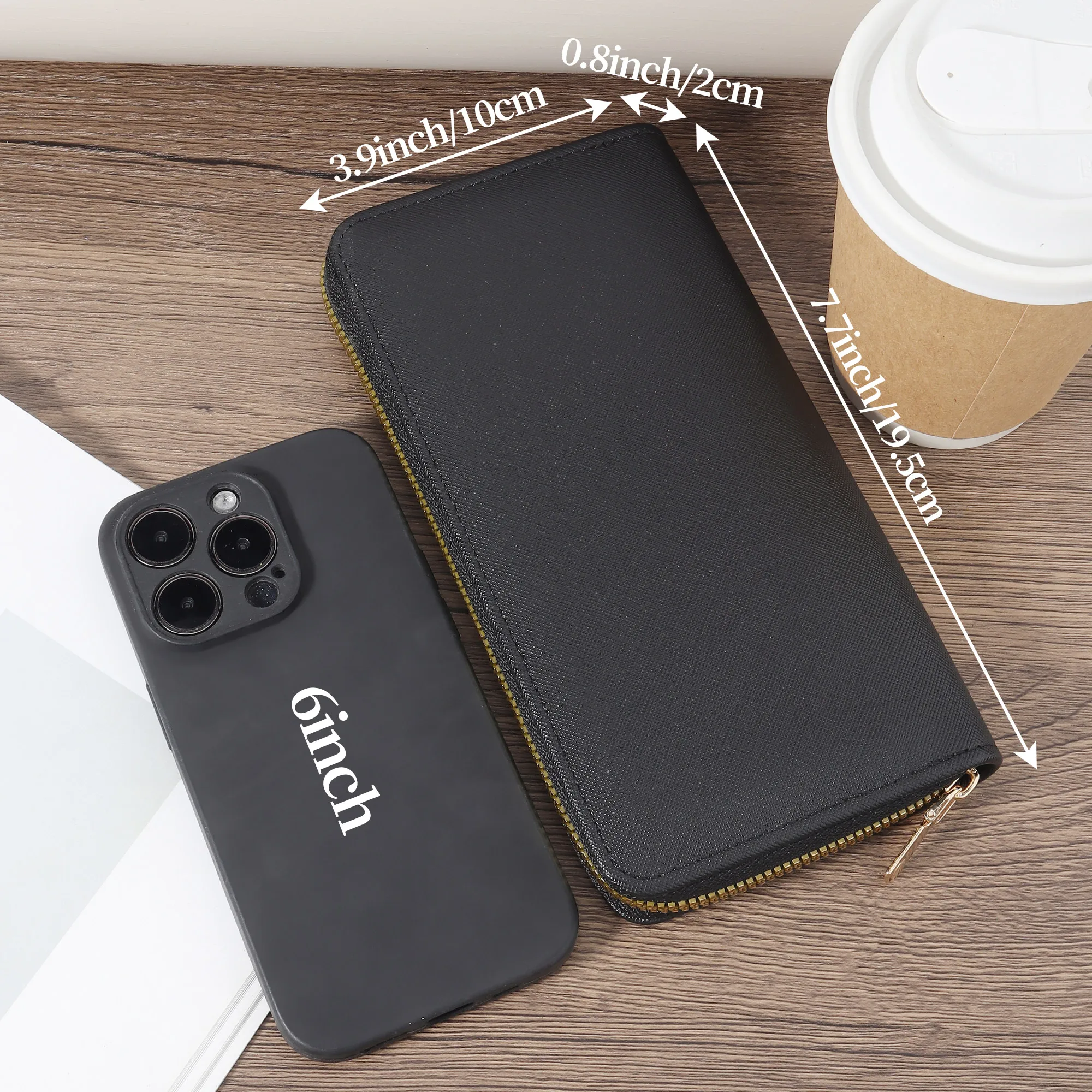 [محفظة أنيقة] محفظة نسائية طويلة أنيقة |   قابض واسع مع مقصورات متعددة، محفظة بسحاب، محفظة عملات معدنية لطيفة مع