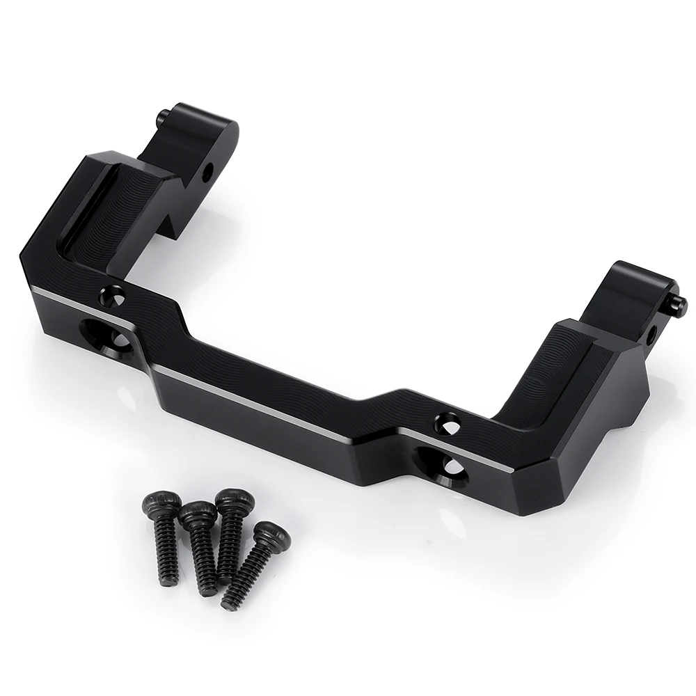 AXSPEED Alu Alloy Front Bumper Mount Rear Car Body Shell Support Bracket Stand for Axial SCX24 Base Camp 1/24 RC Crawler Car