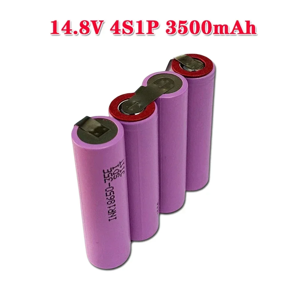 

High capacity 7.4V-24v 3.5Ah series connection 18650 battery pack, INR18650-35E 3500mAh 24v screwdriver customized battery