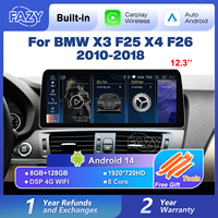 12.3 Inch NEW ID8 Android 14 Carplay Touch Screen For BMW X3 F25 X4 F26 Car Stereo Auto Radio Multimedia Player Navi 4G WIFI DSP