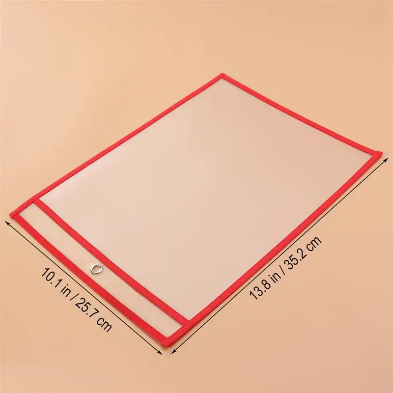 20PCS Dry Erase Pockets Sheet Protectors Teacher Supplies for Classroom Transparent PVC Sewing Bag Dry Erase Sheet Pockets