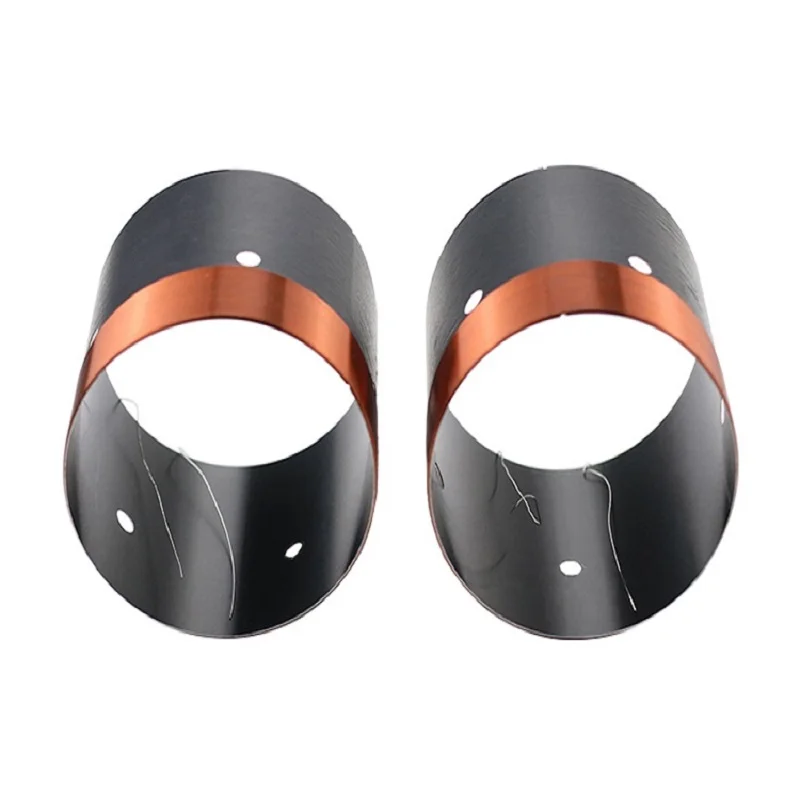 51mm Bass Speaker Voice Coil Woofer Loudspeaker Repair Parts With Vent Hole 8ohm 51Core Aluminum 2 Layer Round Copper Wire 2pcs