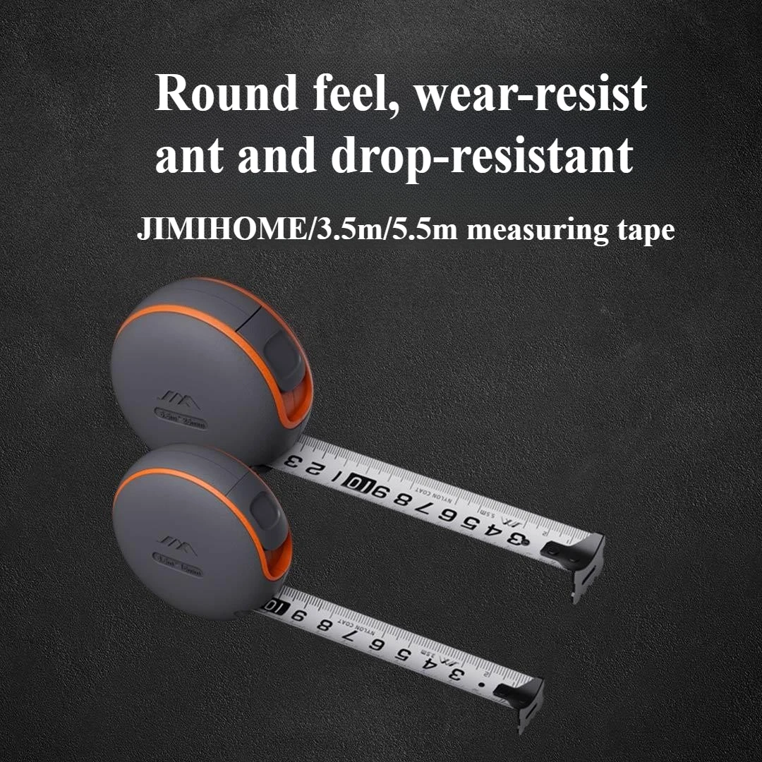 JIMIHOME 5.5 M/3.5 M Retractable วัดเทปล็อคด้วยตนเองเทปวัด Anti-Rust & Anti-Scratch ในครัวเรือนเครื่องมือวัด