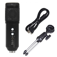 USB Condenser Microphone with Tripod Professional Microphone for Computer Laptop Karaoke Tik Tok YouTube Desktop Mic