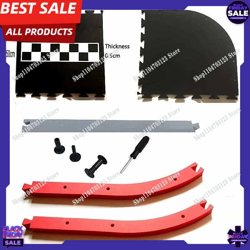 Model Tech Training Track, 4WD Track 6 Flat for Mini-Z Mosquito Racing Track, Accessories Parts