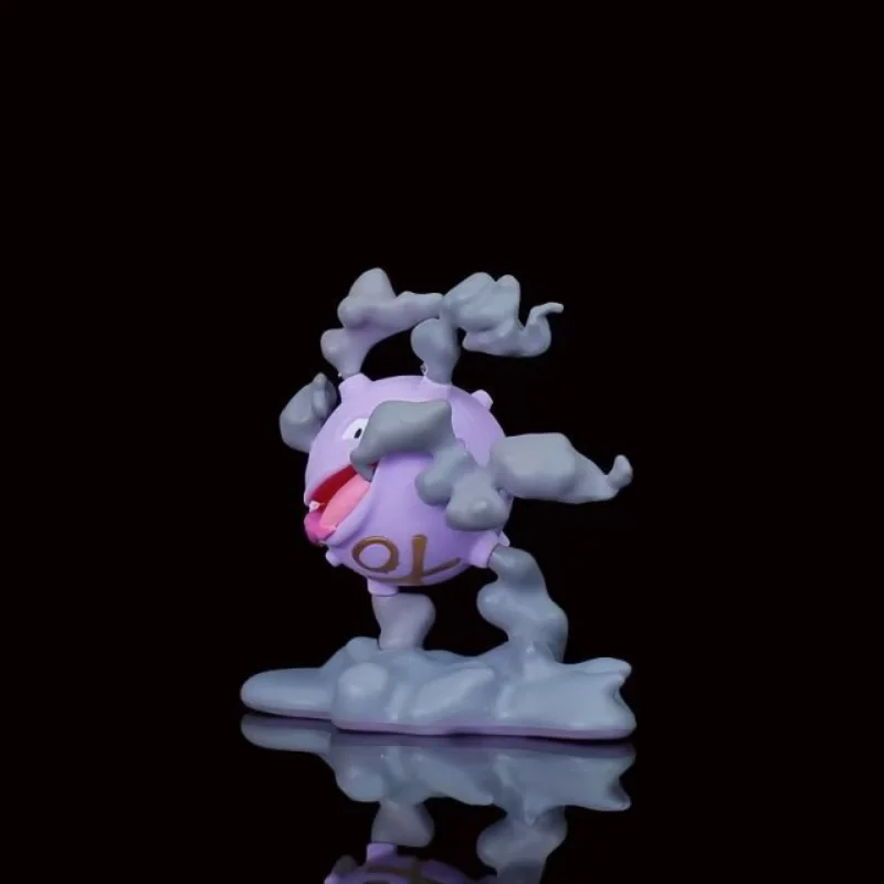 Equipo periférico de Pokémon Rocket Weezing Koffing, adornos de escritorio, modelo de dibujos animados, figura, regalo de cumpleaños, juguete para niños, 12CM