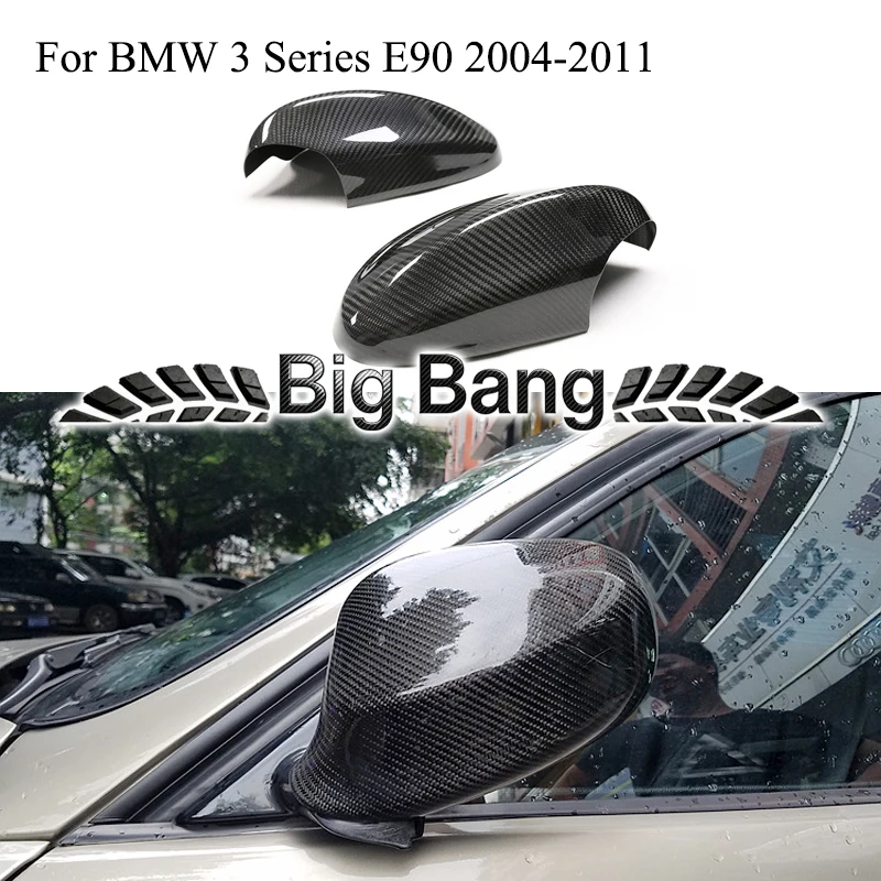 Suitable for BMW 3 Series E90 320/325/330i dry carbon fiber patch rearview mirror covers