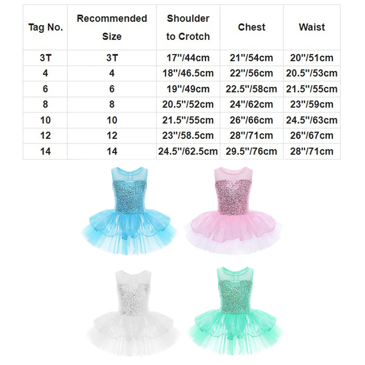 Child Sequins Ballet Tutu Dress Kids Girls Shiny Gymnastics Leotard Mesh Splice Bowknot Ballerina Dancewear Rave Party Outfit