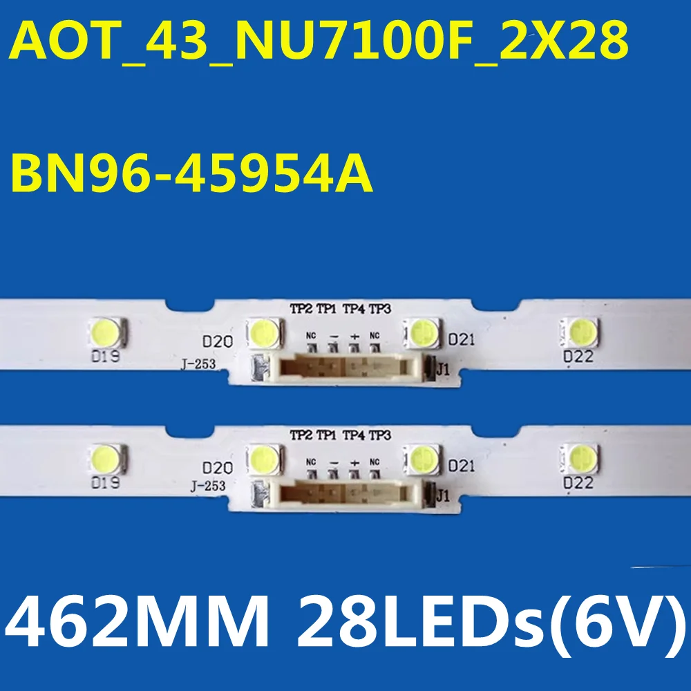 

40PCS LED Backlight Strip 28Lamp For AOT_43_NU7100F UN43NU7100 UA43NU7100 UA43NU7090 UA43RU7100 UA43RU7200 UA43RU7300 UN43RU7400