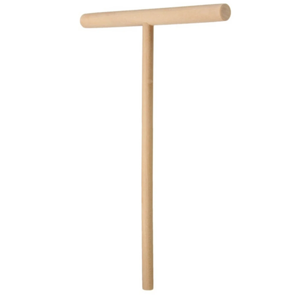 Picture 7: C9 2PCS T Shape Wooden Crepe Maker Pancake Batter Spreader Stick Kitchen Tool DIY Pancake Restaurant Canteen Specially Supplies