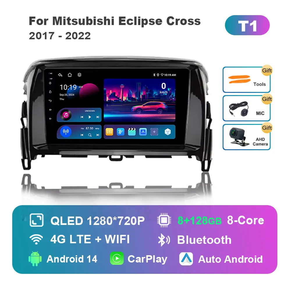 KJ-NAVI Für Mitsubishi Eclipse Cross 2017 - 2022 Auto-Radio-Multimedia-Player Android 16 System DSP Stereo WiFi GPS Navi 4G BT Auto-Tools 5