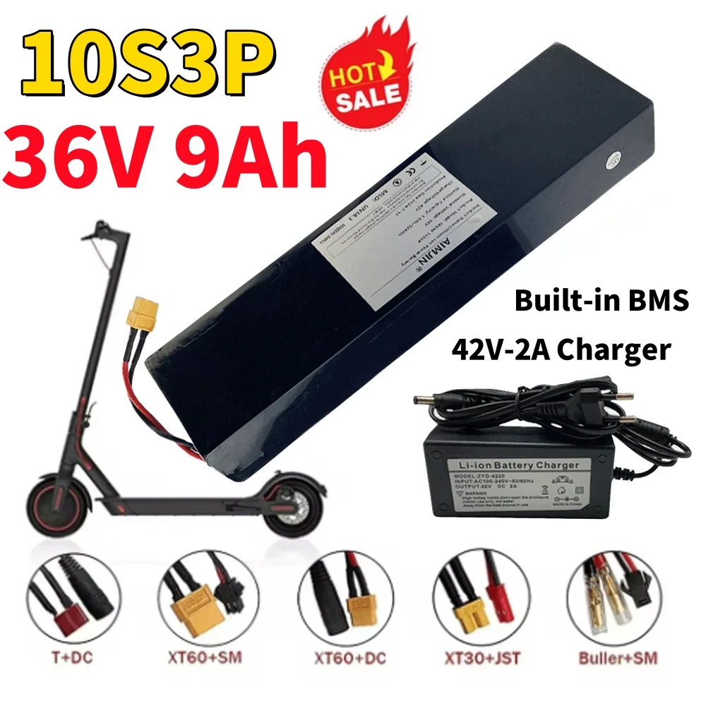 

✨ 10S3P 36V 9Ah Kugoo S1, S2, S3 Scooters 18650 Rechargeable Li-ion Battery pack 500W,Built-in BMS