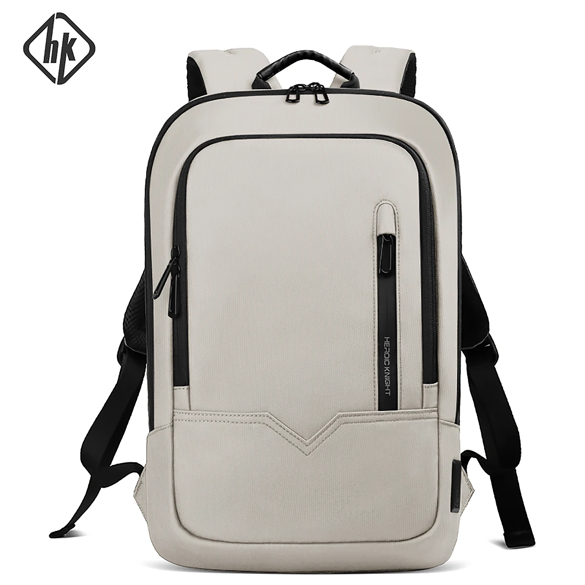 HK Waterproof Business Laptop Backpack with USB Port Slim Minimalist Travel Bag Large Capacity School Backpack for Men Women