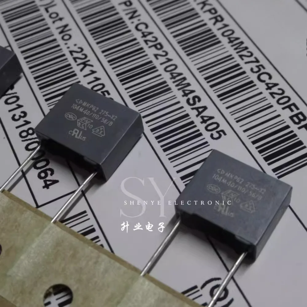 20pcs/lot MKP62 0.1uf/275vAC 100nf u1 104 Brand New 10mm Film Capacitor (Thickness: 4.8mm)