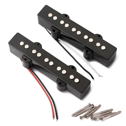 5 String Electric Bass Pickups Bridge Neck Pickups Set for Jazz JB Bass Guitar Open Style Guitar Parts and Accessories GMB08