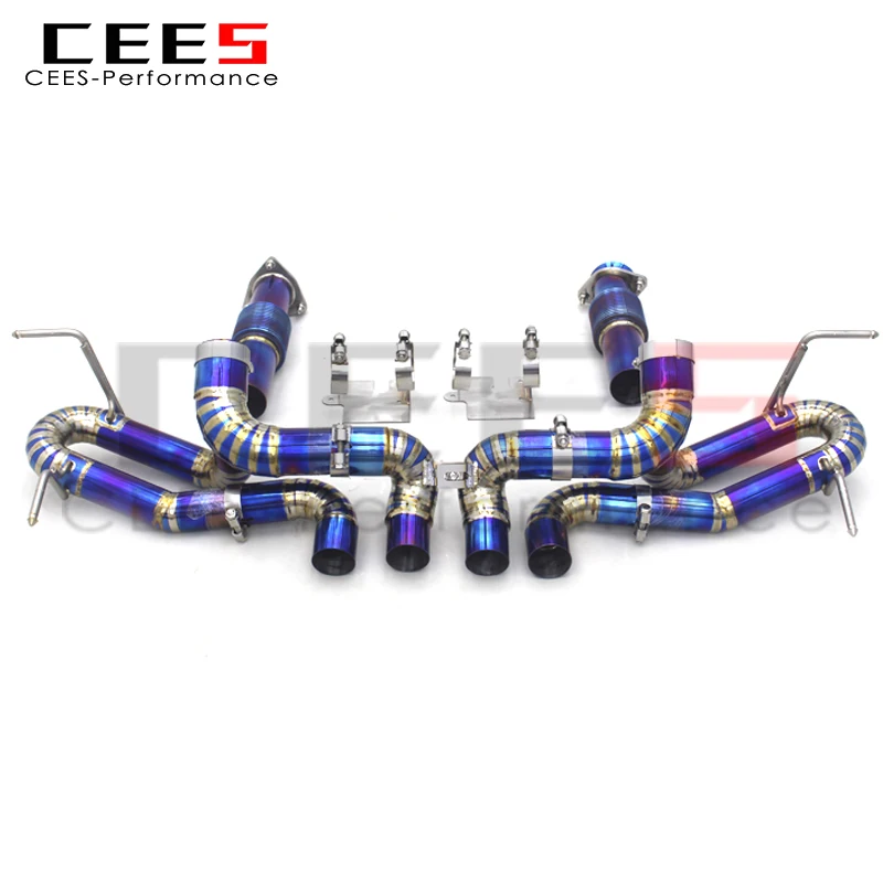 

CEES Titanium Catback Exhaust System For Chevrolet CORVETTE C8 2019-2023 Escape Exhaust Pipe Muffler Catless Downpipe