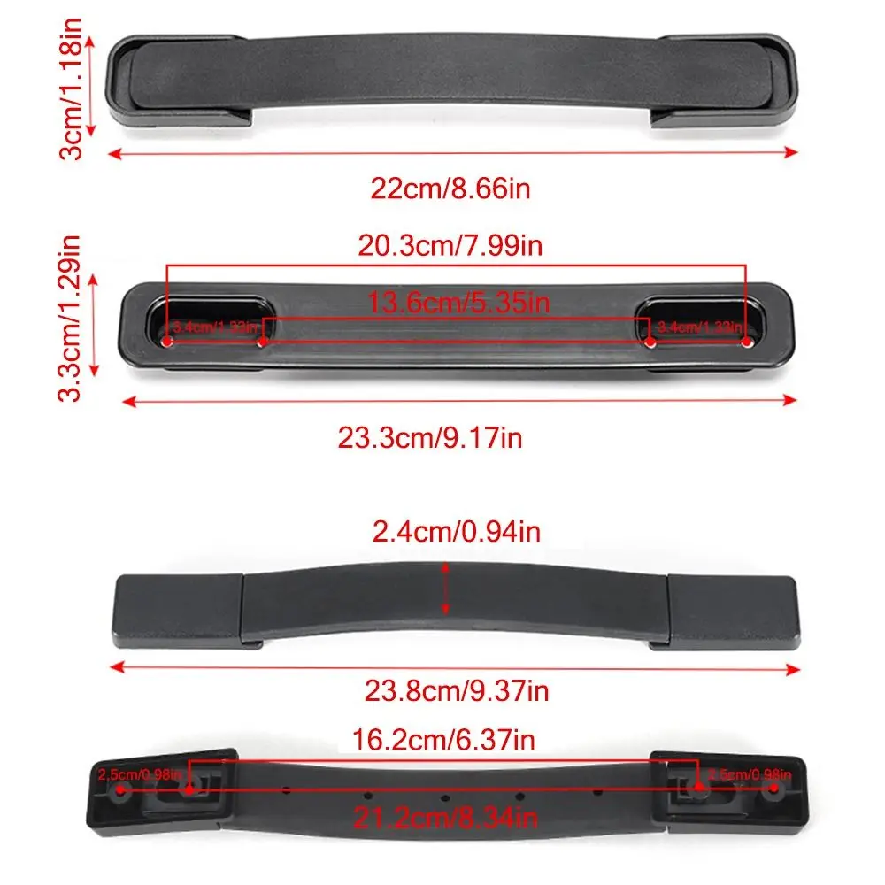 Black Luggage Handle Universal Travel Supplies Plastic Luggage Bag Handle Replacement Accessories Suitcase Handle