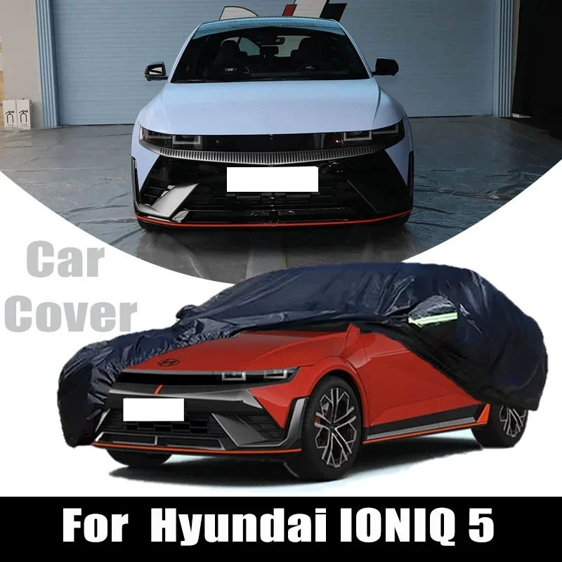 For Hyundai IONIQ 5 Outdoor Protection Full Car Covers Snow Cover Sunshade Waterproof Dustproof Exterior Protection