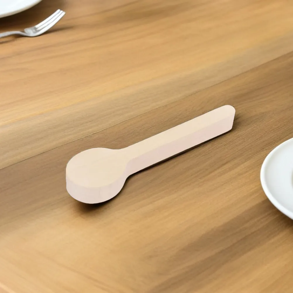 Wooden Spoon Blanks 3 Pack Unfinished Natural Wood Carving Material Handmade Scoop DIY Craft Kit