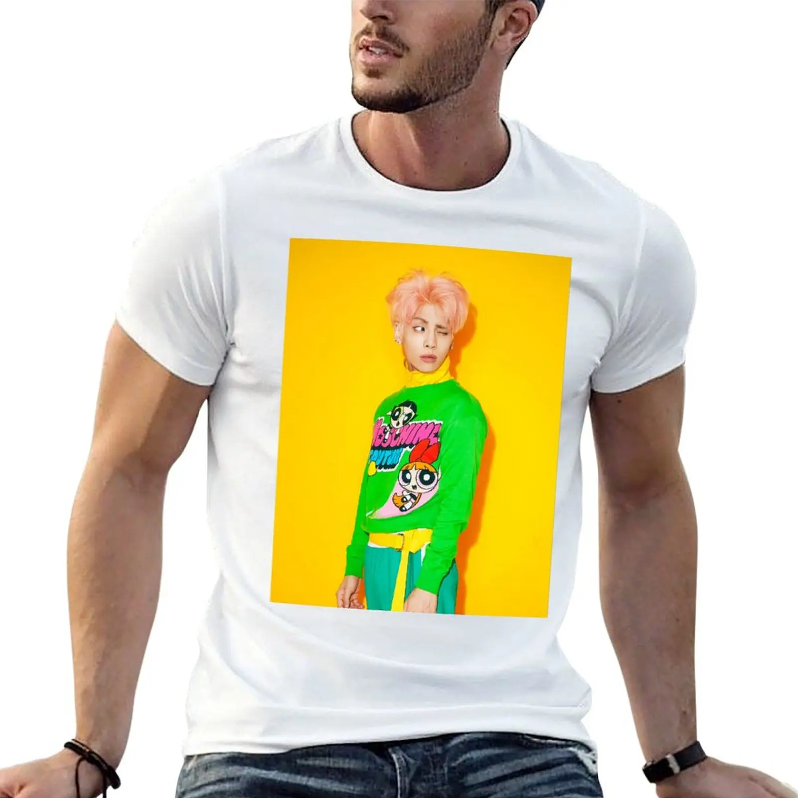 

SHINee JONGHYUN SHE IS T-Shirt cotton t shirts man 100% t shirt man plain T-Shirt