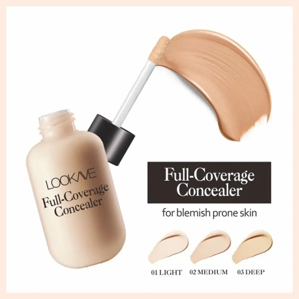 Crema correctora de ojeras para acné, cobertura completa, resistente al agua, mate, Control de aceite, base líquida duradera, Cosméticos de maquillaje Facial