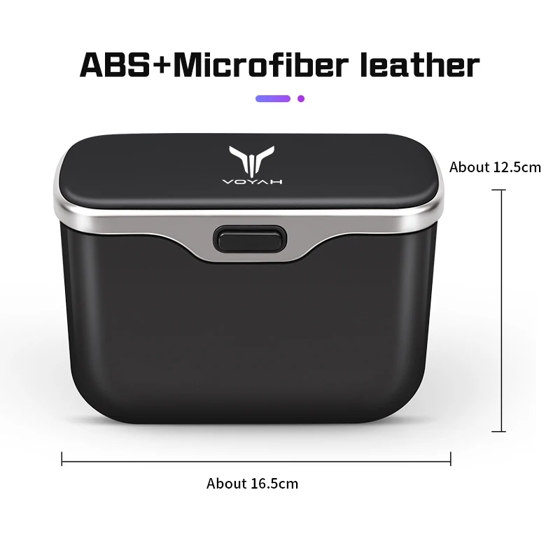 ABS Waterproof Car Trash Can For Dongfeng Voyah Free Dreamer 2021-2025 Car Door Storage Box Car Backrest Garbage Bin Accessories - view 6