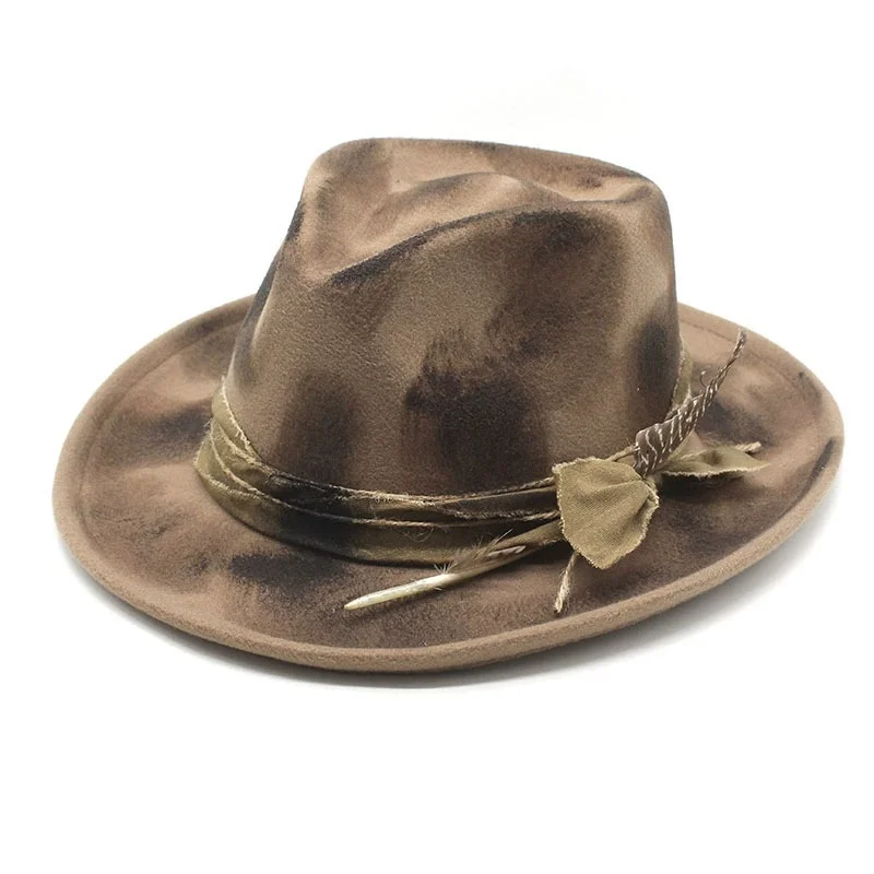 Men's and Women's Vacation Sun Hats Flaming Hats Street-Style Hats American-Style Top Cap Western Cowboy Cap