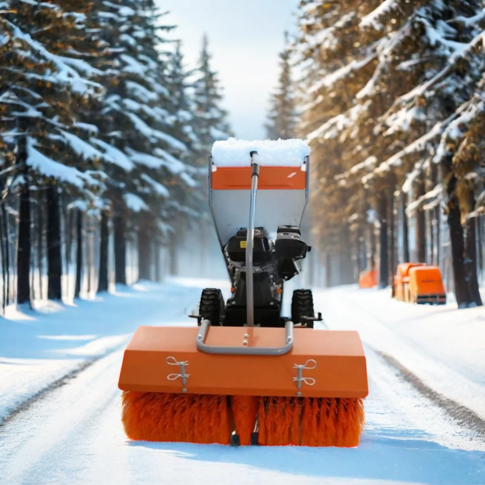 

Small Hand Push Road Snow Sweeper with Street Sweeper Brushes for Cleaning Snow for Sale