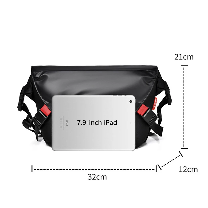 جديد الرجال سعة كبيرة Crossbody حقيبة صدر للرجال السيدات الترفيه التنقل حقيبة ساعي أكسفورد بولي PU التحكم ركوب الدراجات حقيبة كتف الدراجة