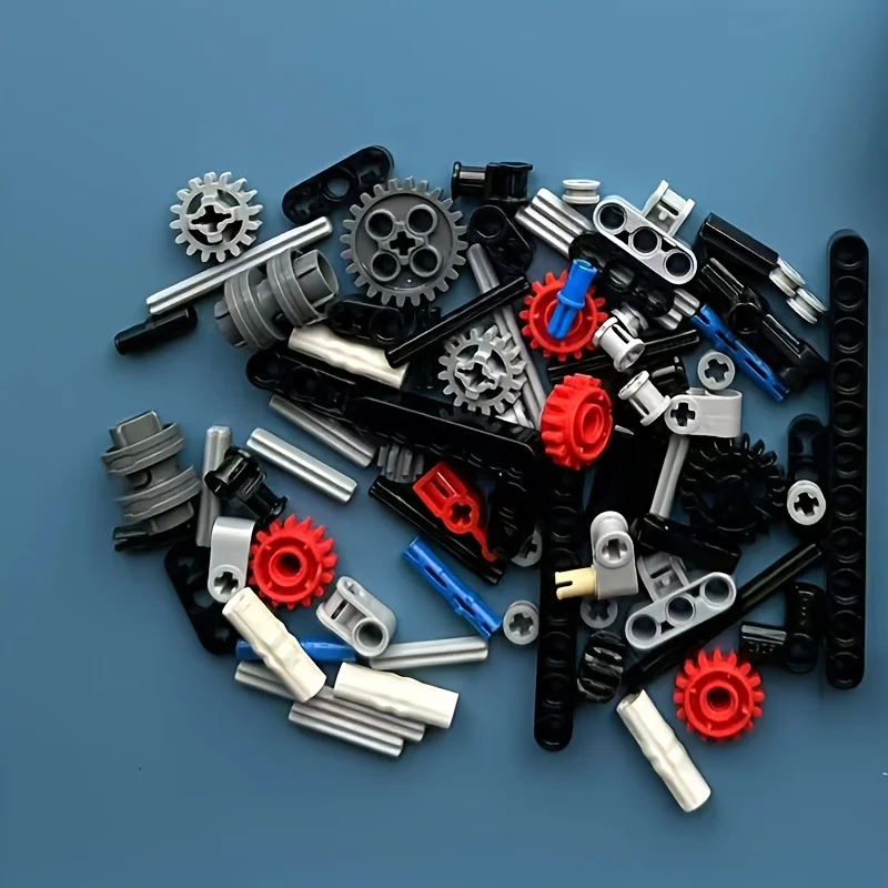 MOC compatible small particle 4-speed gearbox building block model adult DIY toy Manual gearbox assembly with 4-speed shifting s